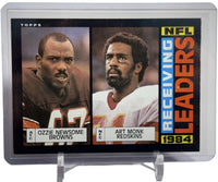 Ozzie Newsome & Art Monk 1985 Topps Receiving Leaders Series Mint Card #193
