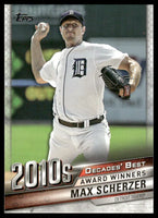 Max Scherzer 2020 Topps Decades' Best Award Winners Series Mint Card  #DB-97
