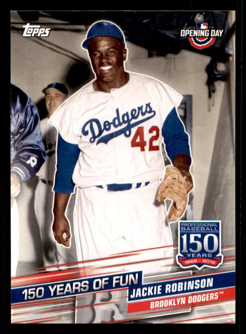 Jackie Robinson 2019 Topps Opening Day 150 Years of Fun Series Mint Card #YOF-2