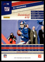Eli Manning 2011 Panini Threads Series Mint Card #98
