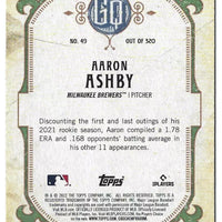 Aaron Ashby 2022 Topps Gypsy Queen Green Card #49