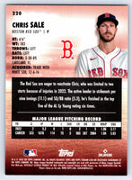 Chris Sale 2023 Stadium Club Red Series Mint Card #220

