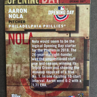 Aaron Nola 2018 Topps Opening Day Series Mint Card  #OD-23