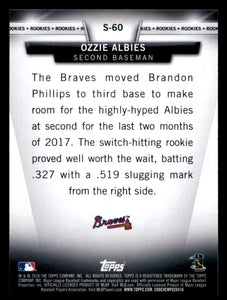 Ozzie Albies 2018 Topps Salute Series Mint Rookie Card  #S-60