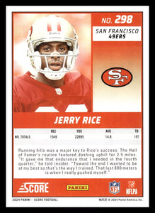 Jerry Rice 2024 Panini Score Series Mint Card #298