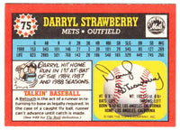 Darryl Strawberry 1989 Topps UK Mini Series Card #75
