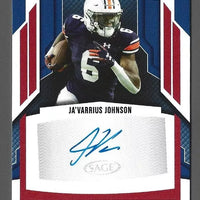 Ja’Varrius Johnson 2024 SAGE ROOKIE Autograph Card #A-JJ3