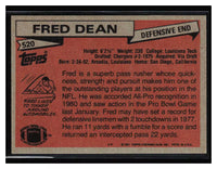 Fred Dean 1981 Topps Series Mint Card #520
