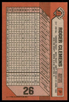 Roger Clemens 1989 Bowman Series Card #26
