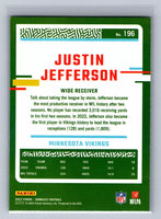 Justin Jefferson 2023 Donruss Press Proof Blue Series Mint Card #196
