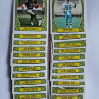 1986 Topps Football 1000 Yard Club Complete Insert Set with Payton/Largent/Dickerson/Dorsett/Monk