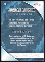 Jordan Addison 2023 SAGE Mint Card #124
