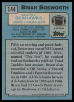 Brian Bosworth 1988 Topps Series Mint Rookie Card #144
