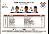 Blake Snell, Kodai Senga, Justin Steele 2024 Topps National League Leaders Series Mint Card #212
