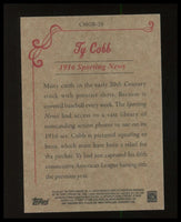 Ty Cobb 2011 Topps CMG Reprints Series Mint Card #CMGR-28
