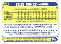 Ellis Burks 1987 Topps Traded Series Mint Rookie Card #14T
