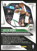 Jaylen Brown 2024 2025 Panini Prizm Series Mint Card #138
