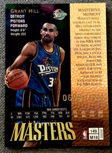 Grant Hill 1997 1998 Topps Finest Masters Refractor Series Mint Card #149 Only 1090 made