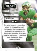 Bo Nix 2023 Leaf Draft Blue Series Mint Rookie Card #32
