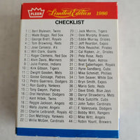 1986 Fleer Baseball's Best Limited Edition Sluggers Vs Pitchers 44-Card Set