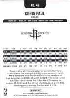 Chris Paul 2017 2018 Hoops Series Mint Card #42
