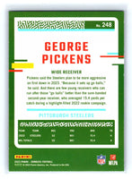 George Pickens 2023 Donruss Press Proof Blue Series Mint Card #248
