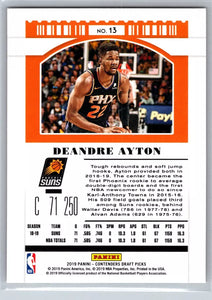 Deandre Ayton 2019 2020 Panini Contenders Draft Picks Season Ticket Series Mint Card #13