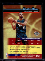 Grant Hill 1998 1999 Topps Season's Best Soarers Series Mint Card #SB11
