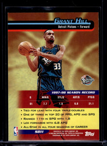 Grant Hill 1998 1999 Topps Season's Best Soarers Series Mint Card #SB11