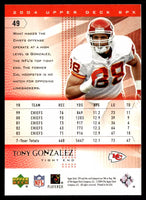 Tony Gonzalez 2004 SPx Series Mint Card  #49
