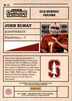 John Elway 2017 Panini Contenders Draft Picks Old School Colors Series Mint Card #16
