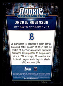 Jackie Robinson 2015 Topps Update Rookie Sensations Series Mint Card #RS16