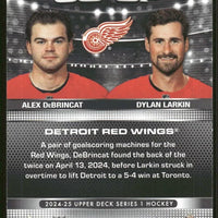 Alex DeBrincat/Dylan Larkin 2024 2025 Upper Deck Gaming Co-Op Series Mint Card #CGO14