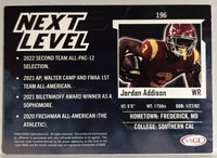 Jordan Addison 2023 SAGE High Series Next Level Mint Card #196
