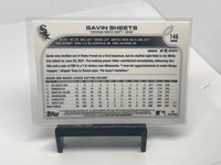Gavin Sheets 2022 Topps Chrome Series Mint Card #146
