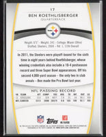 Ben Roethlisberger 2012 Topps Platinum Series Mint Card #17
