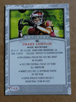 Drake London 2022 Sage Artistry Silver Series Mint Rookie Card #46
