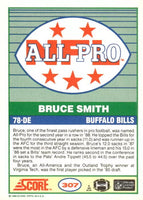 Bruce Smith 1989 Score Series Mint Card #307
