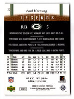 Paul Hornung 2006 Upper Deck Legends Mint Card #26
