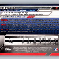 Luis Severino 2016 Bowman Series Mint Rookie Card #135