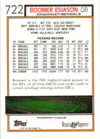 Boomer Esiason 1992 Topps Series Mint Card #722 from the High Number Set
