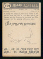 Ollie Spencer 1959 Topps VG/EX Condition Card #129
