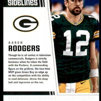 Aaron Rodgers 2018 Score Sidelines Mint Card #14