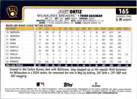 Joey Ortiz 2025 Topps Series Mint Card #165
