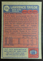 Lawrence Taylor 1985 Topps Series Mint Card #124
