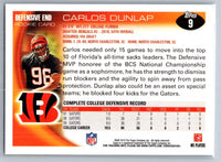 Carlos Dunlap 2010 Topps Series Mint Rookie Card #9
