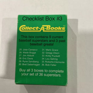 1990 Collect-A-Book Complete Box 3 Series #1 12 Card Set