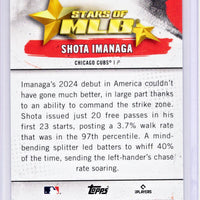Shota Imanaga 2025 Topps Stars of MLB Series Mint Card ##SMLB-26