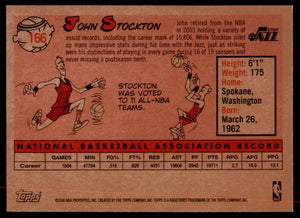 John Stockton 2008 2009 Topps 1958-59 Variations Series Mint Card #166