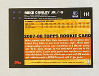Mike Conley 2007 2008 Topps 50th Anniversary Black Mint Rookie Card #114
